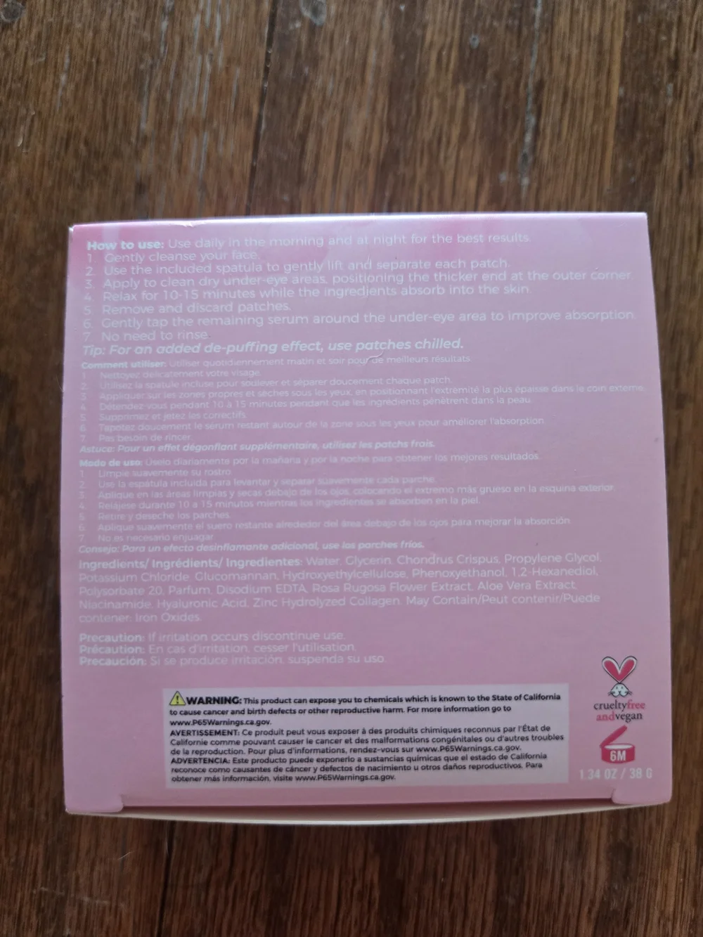 30 Rosé Jelly Eye Masks - Pink Hydrating Under-Eye Patches